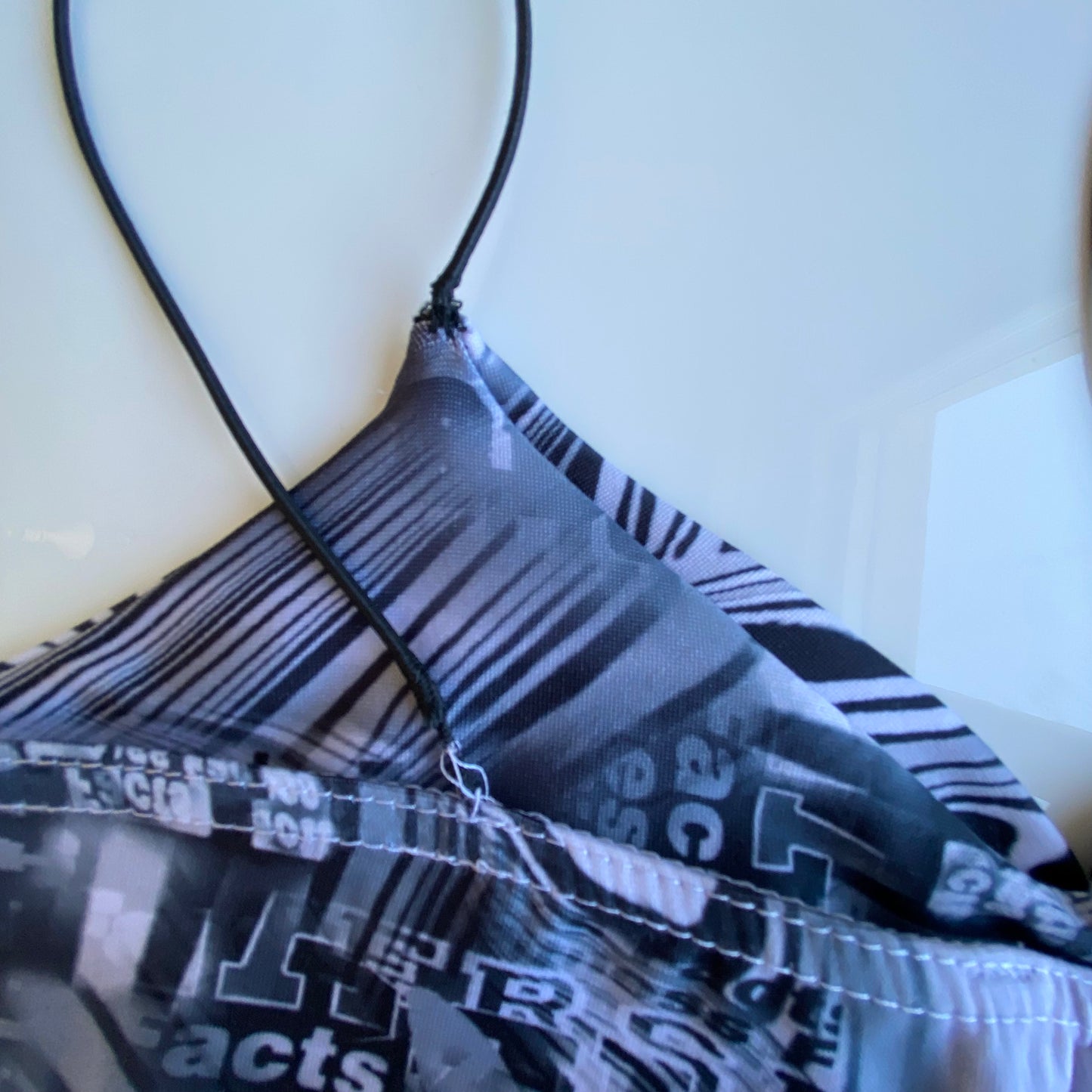 Vintage 90’s Funky Print Grey Cami Top (L)