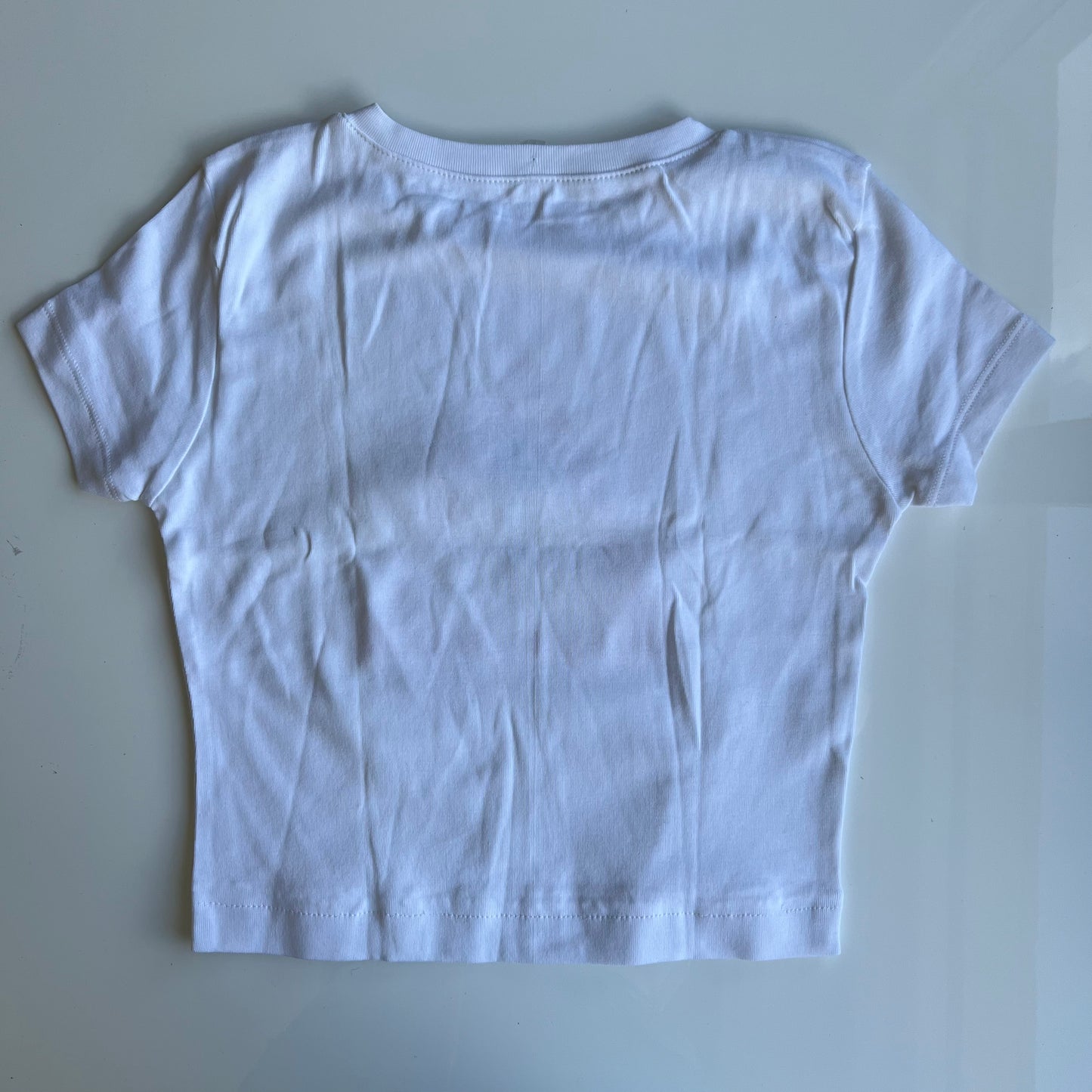 Vintage 90's Skater Dangerous Girl White Baby Tee (S)