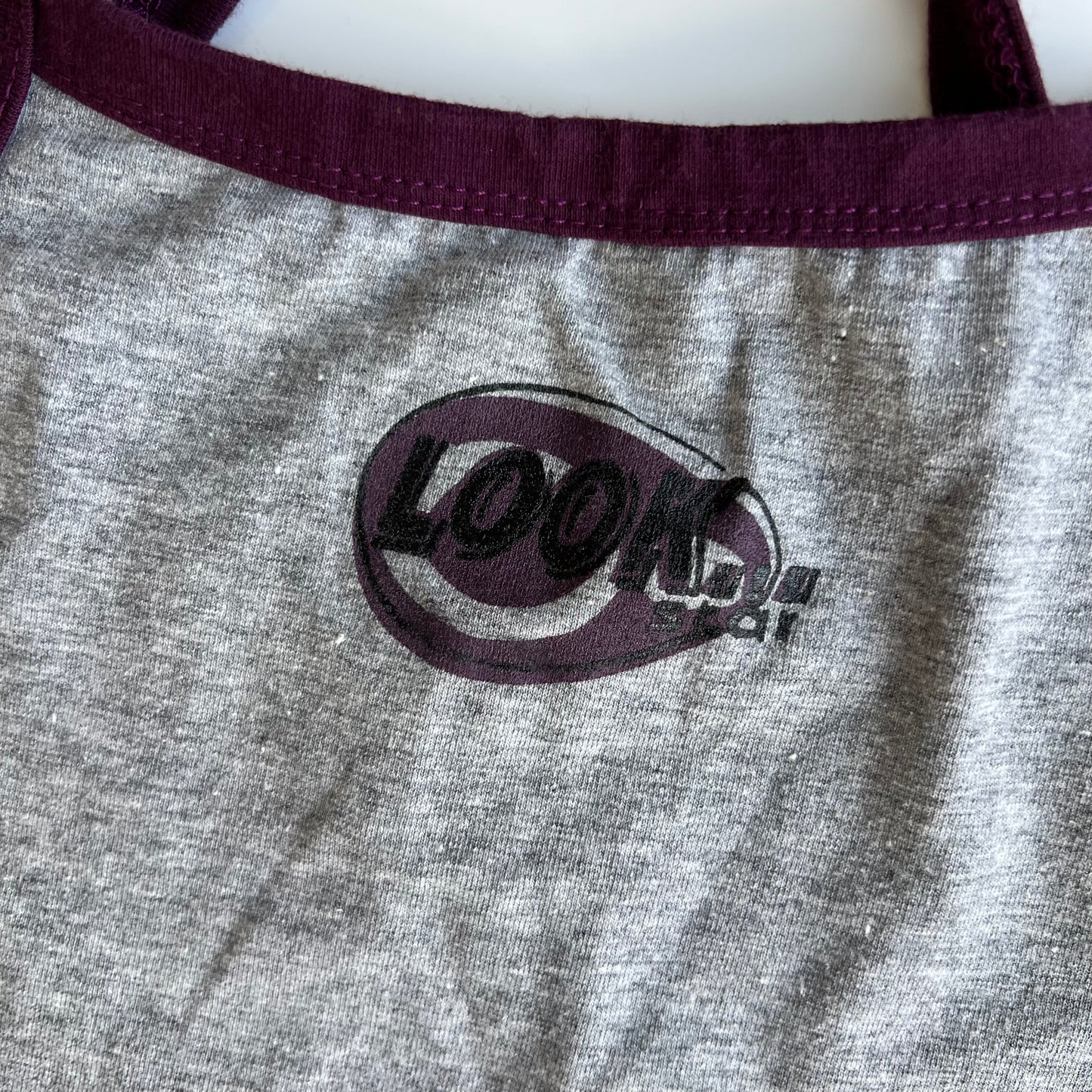 Vintage 90's Skater Grey and Purple Racerback Tank Top (XS/S)