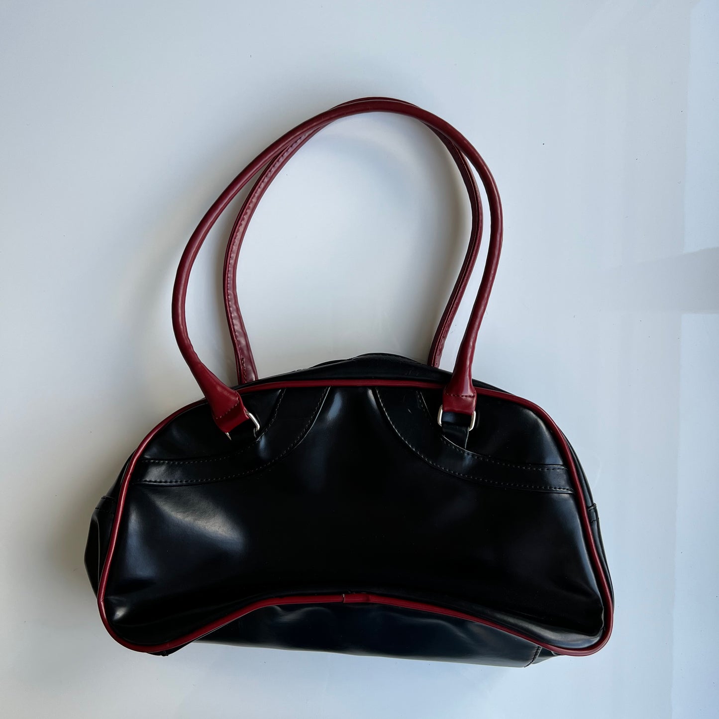 Vintage 90's Model Off Duty Black and Red Bowling Bag