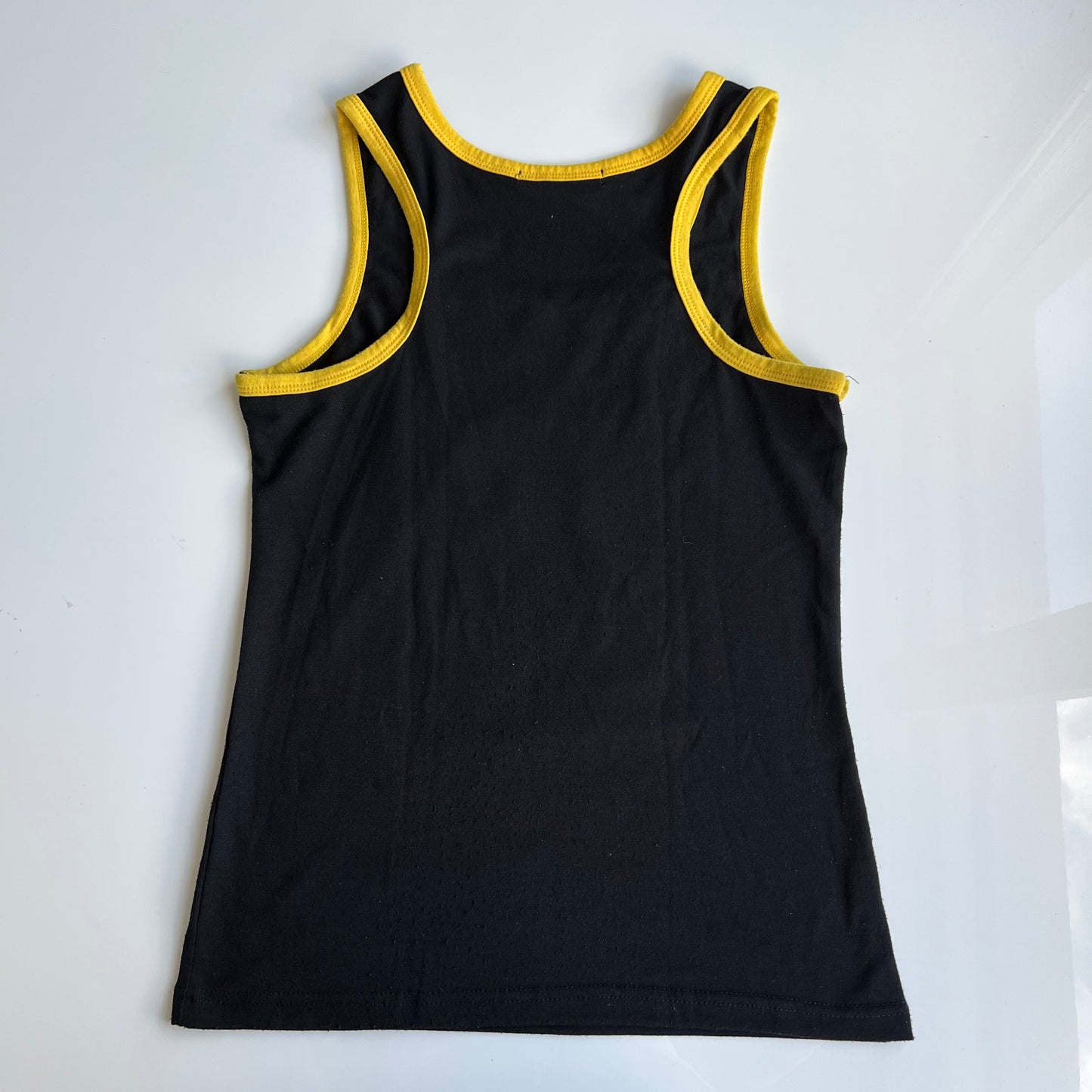 Vintage 90's Jamaica Flag Black and Yellow Tank Top (L)