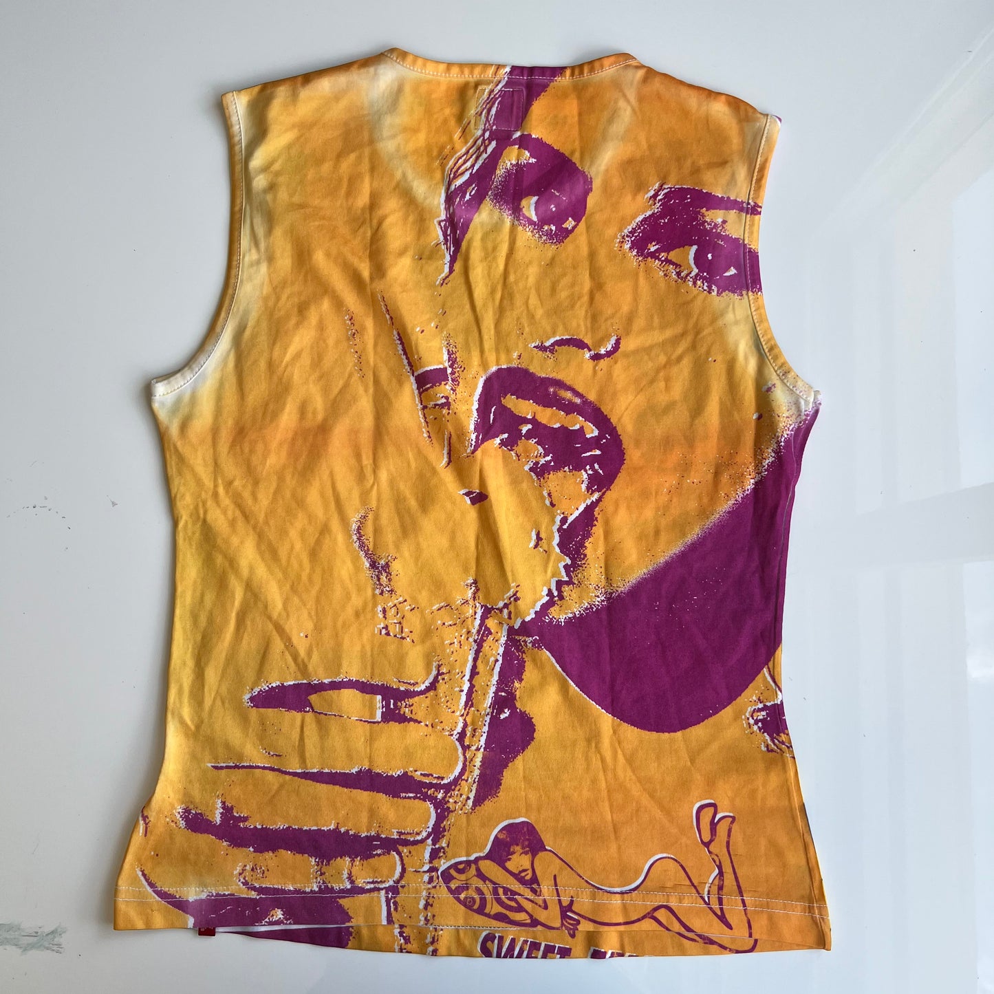 Vintage 90's Archive Miss Sixty Rare Pop Art Tank Top (M/L)