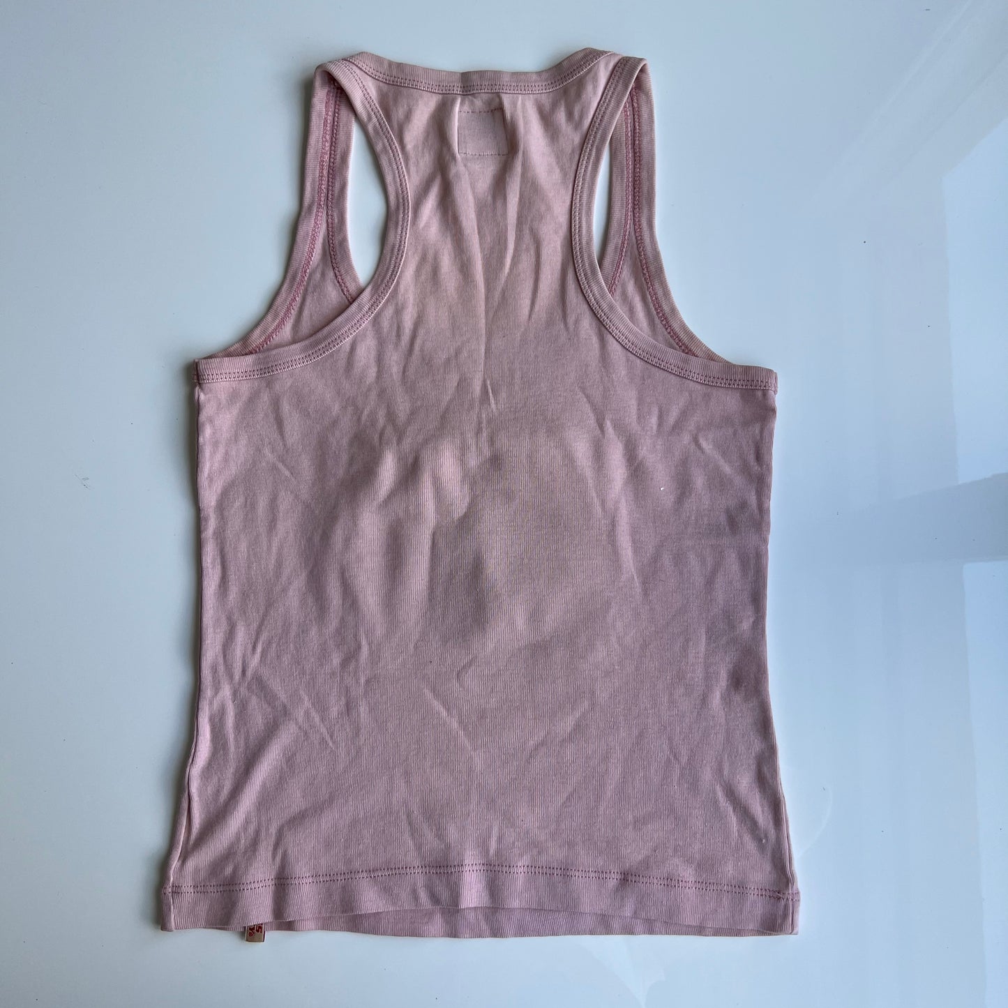 Vintage 90's Archive Miss Sixty Rare Weed Gum Baby Pink Tank Top (S)