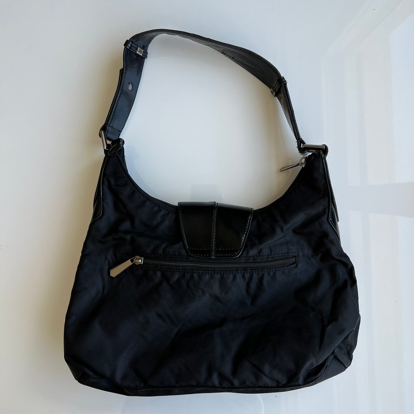 Vintage 90's Archive Mugler Black Shoulder Bag