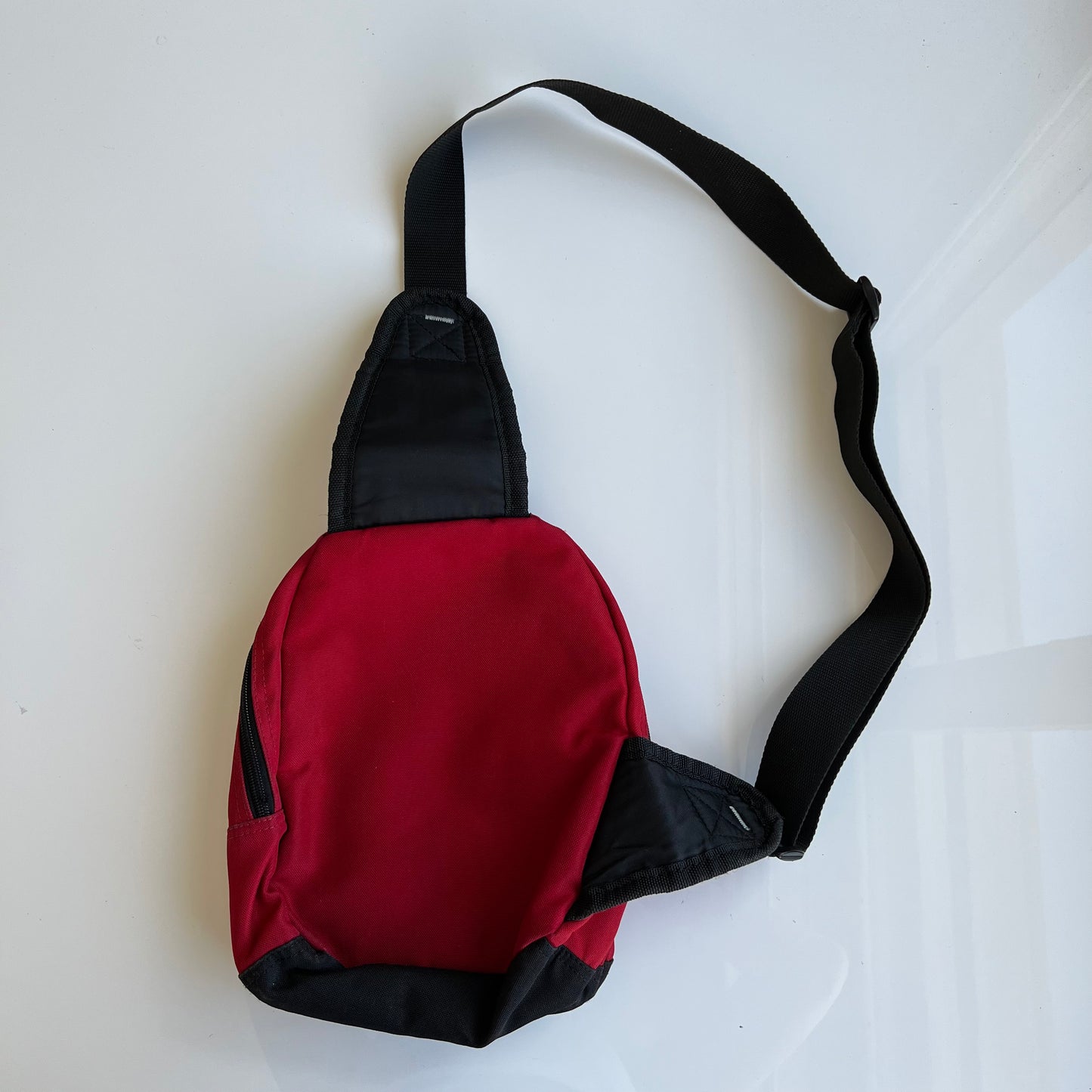 Vintage 90's Techwear Red One Shoulder Backpack