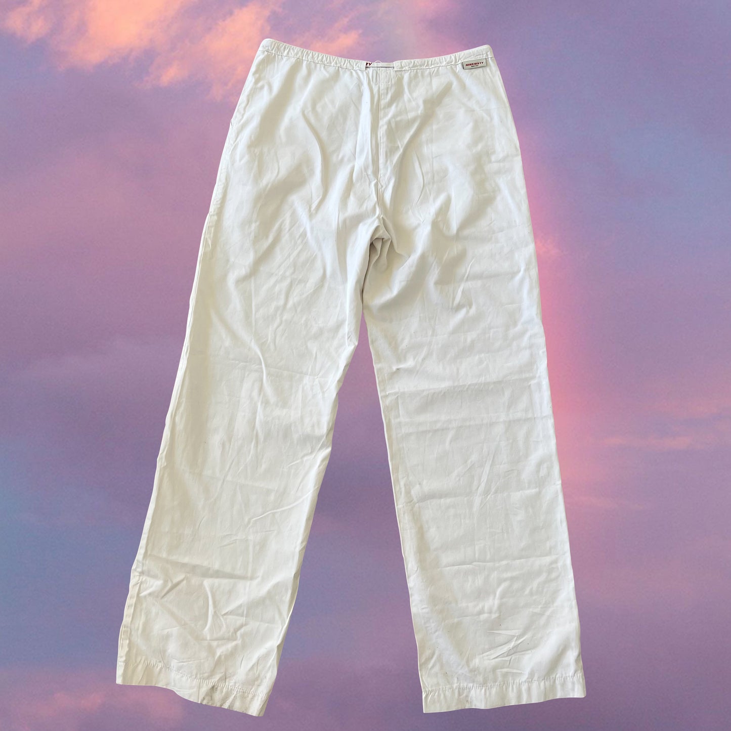 Vintage 90's Archive Miss Sixty White Parachute Cargo Pants (S-M-L)