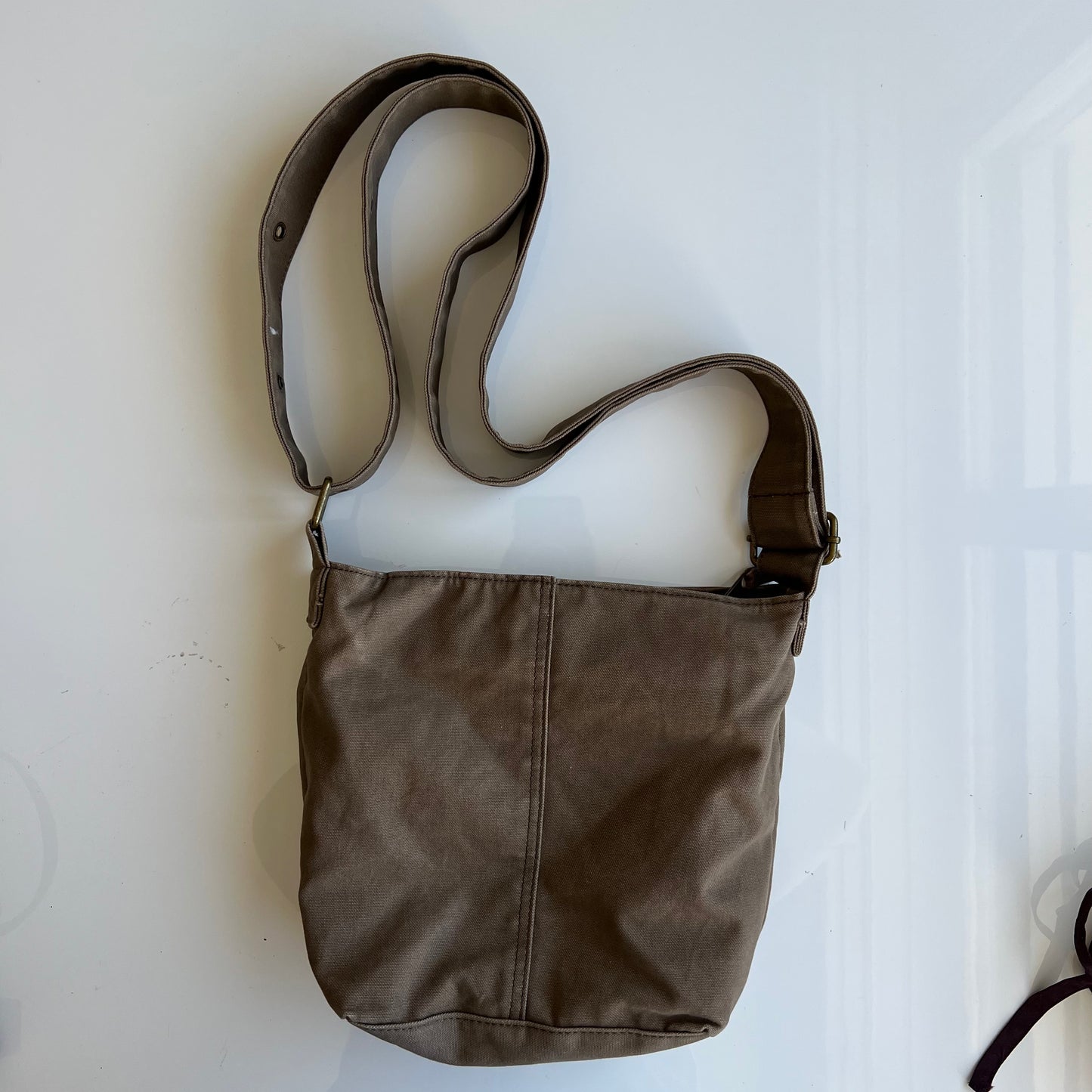 Vintage 90's Indie Hippie Khaki Crossbody Side Bag