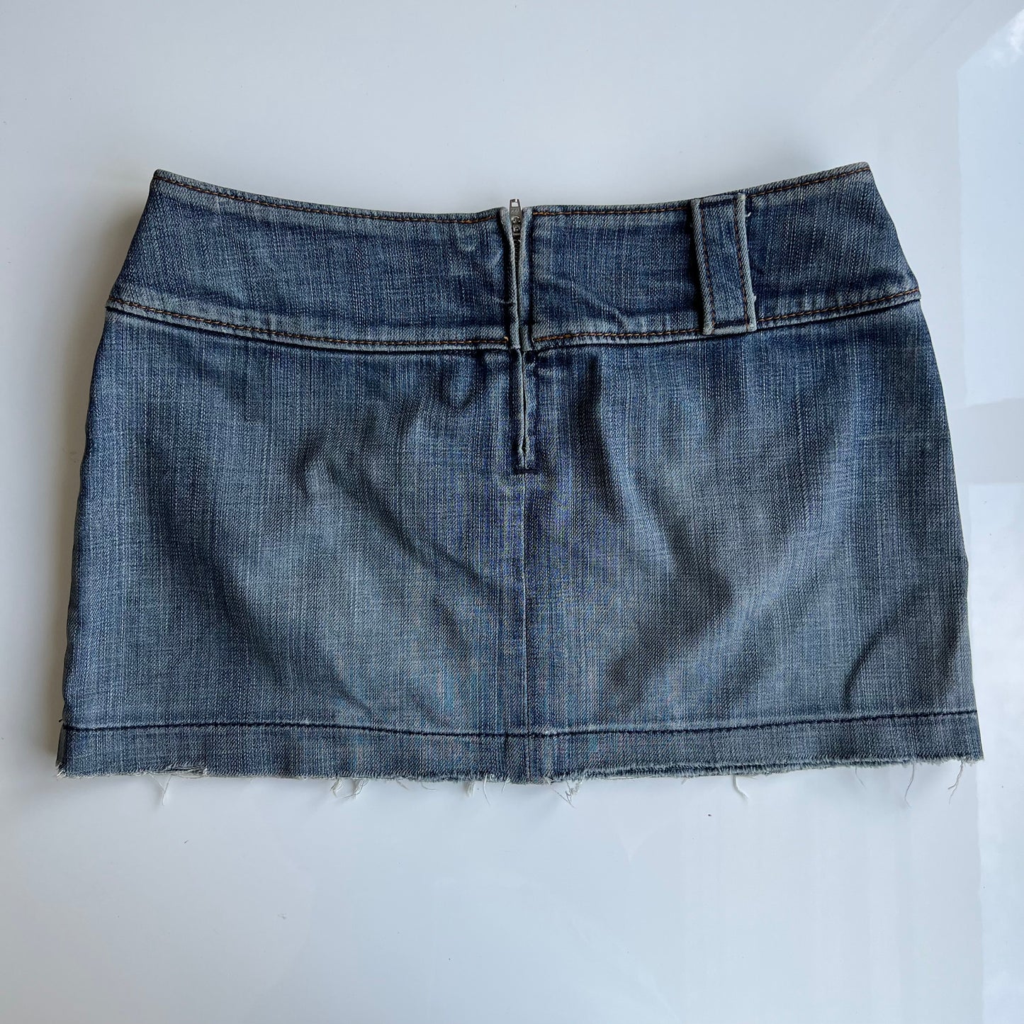 Vintage 90's Archive Miss Sixty Blue Denim Mini Skirt (36 EU / UK 8 / US 4)