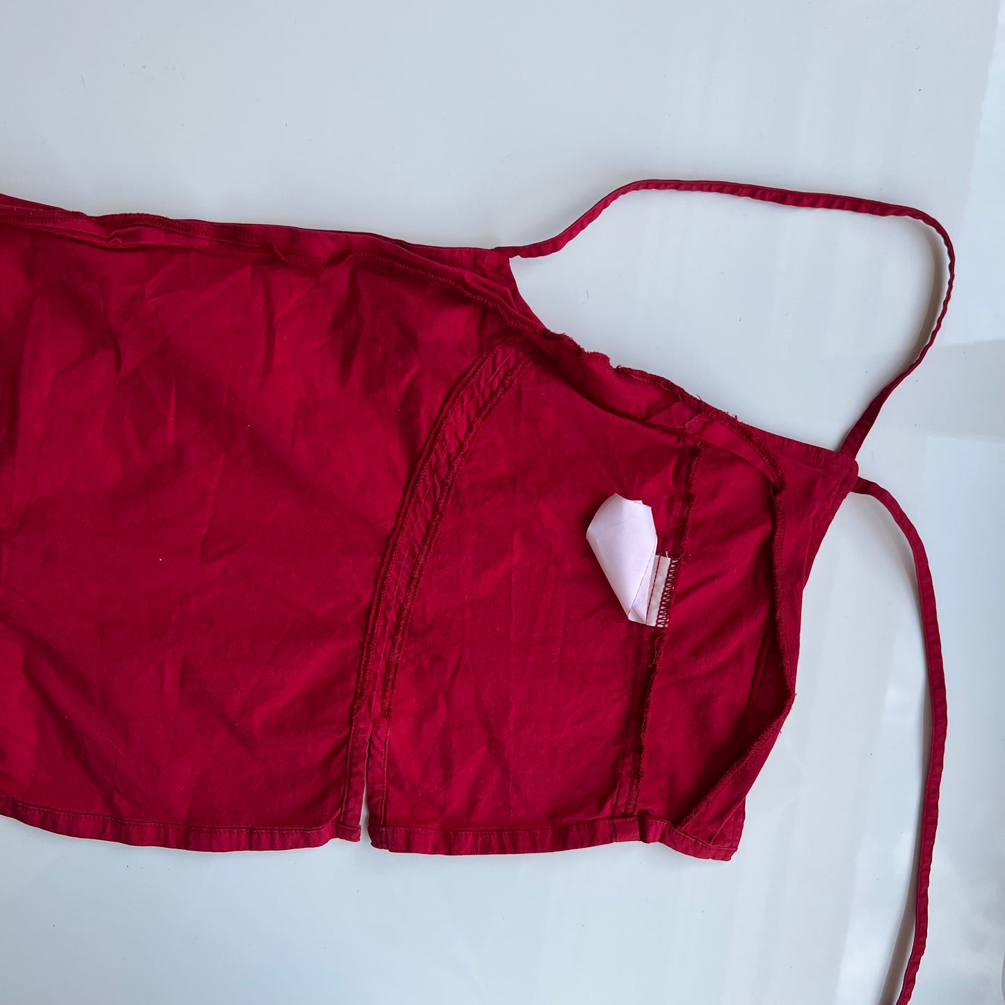 Vintage 90's Festival Red Backless Top (XS)