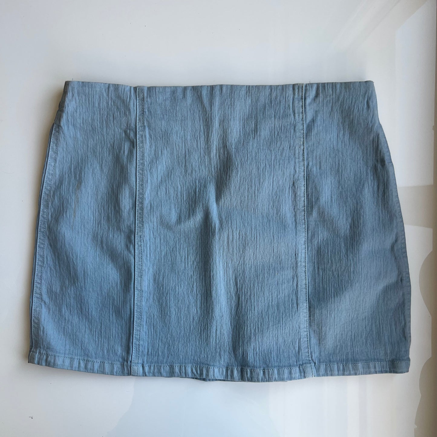 Vintage 90's Rockstar Baby Blue Mini Denim Skirt (36 EU / UK 8 / US 4)