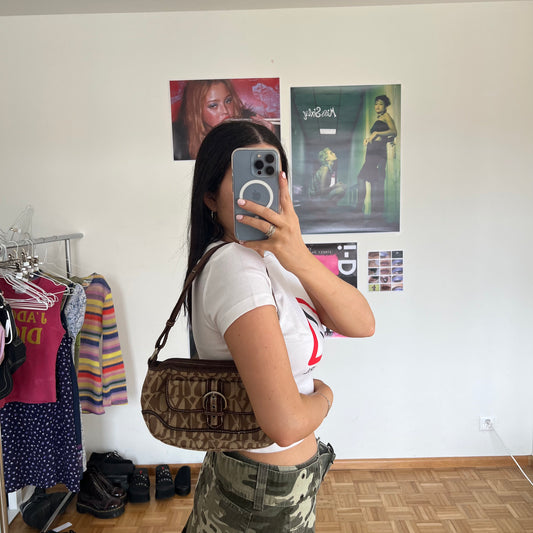 Vintage 90's Model Off Duty Brown Monogram Shoulder Bag