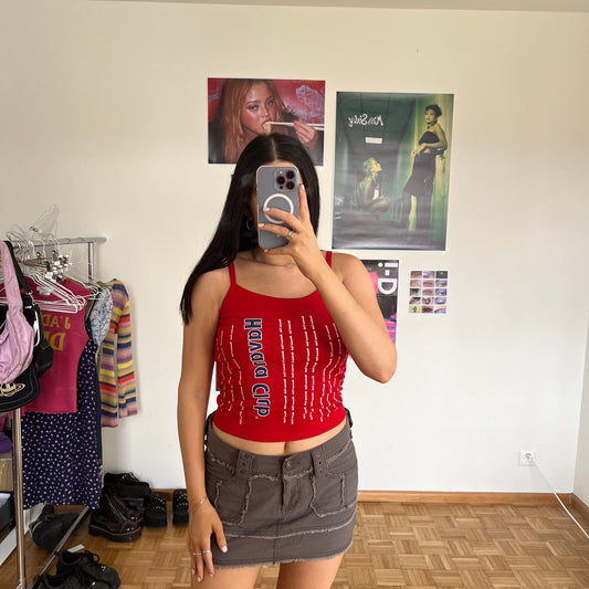 Vintage 90's Skater Havana Club Red Cami Top (S)