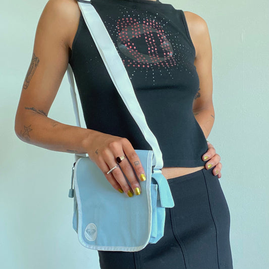 Vintage 90's Skater Baby Blue Cargo Small Crossbody Bag