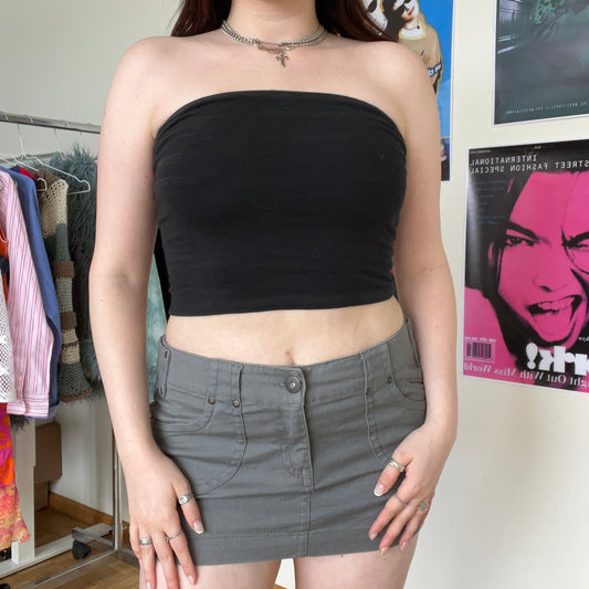 Vintage Y2K Grunge Denim Mini Skirt (36 EU / UK 8 / US 4)