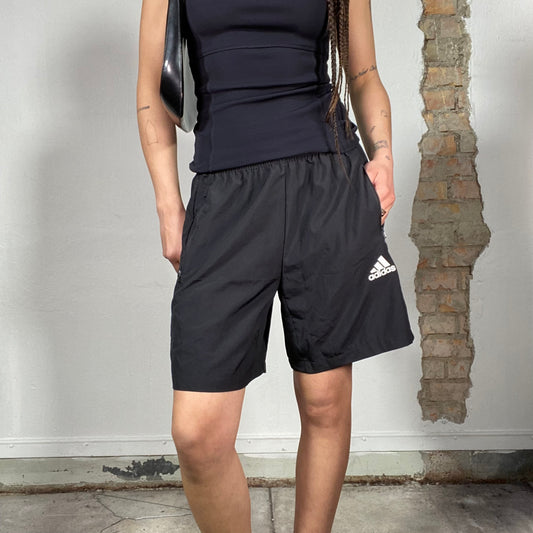 Vintage 90's Adidas Black Sporty Shorts (M)