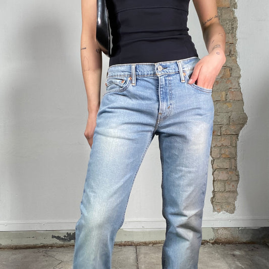 Vintage 90's Levi's Light Wash Straight Leg Jeans (S/M)