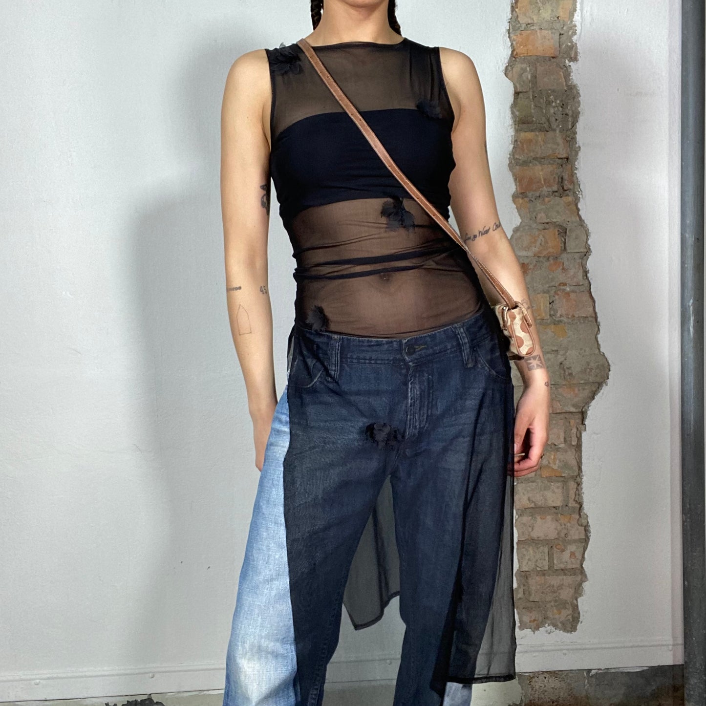 Vintage 2000's Guess Brown Ultra Mini Crossbody Bag