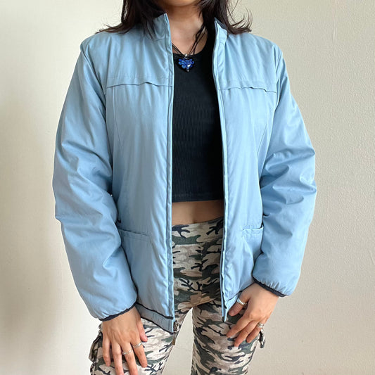 Vintage 90’s Sporty Nike Baby Blue Puffer Jacket (S)