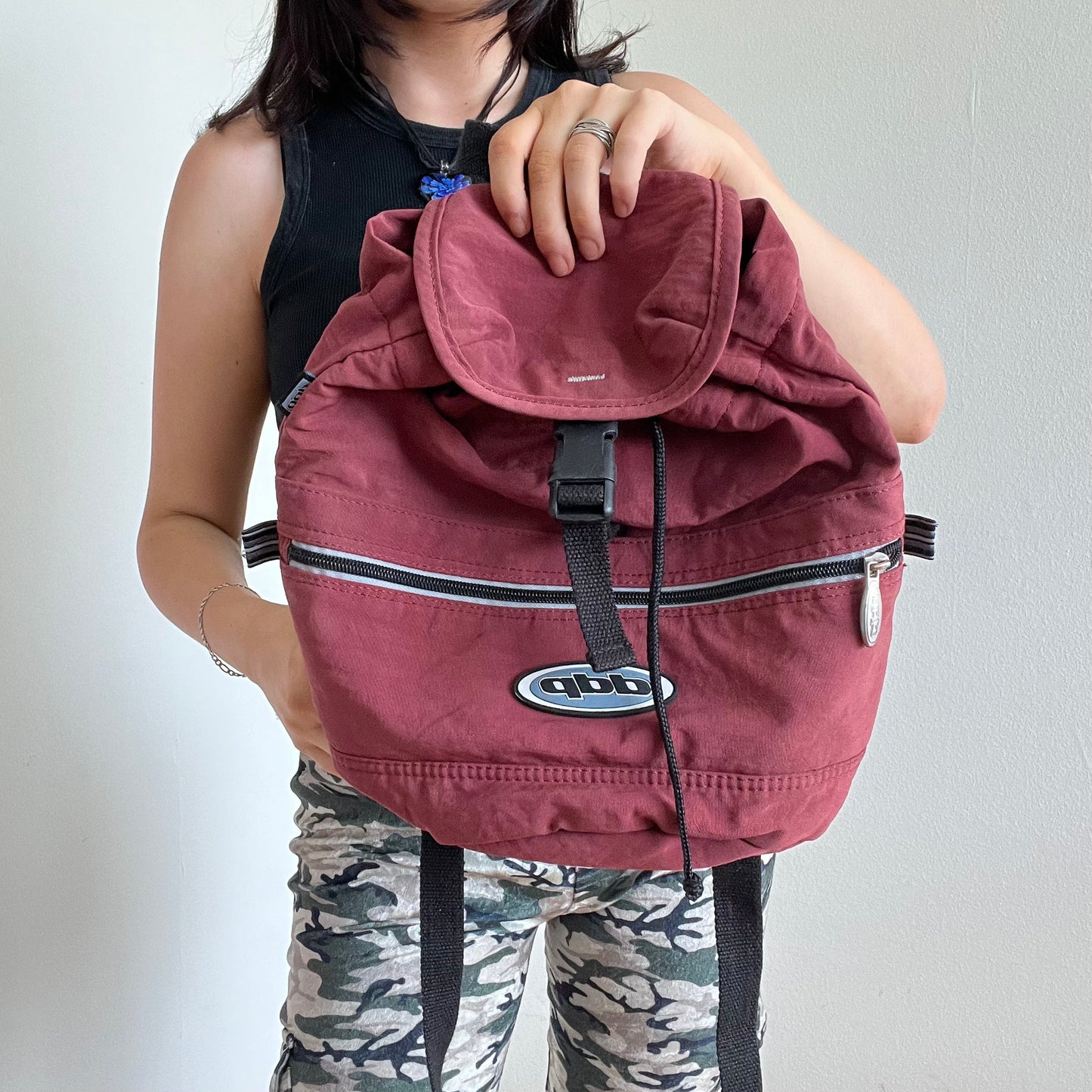 Vintage 90's Skater Dark Red Mini Backpack