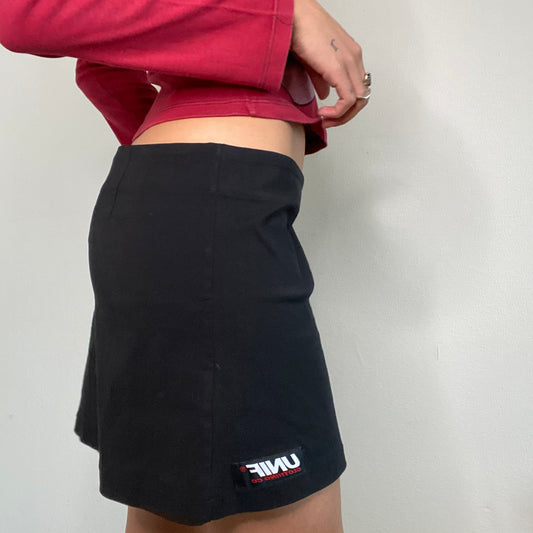 Vintage 90's Style UNIF Classic Black Mini Skirt (M)