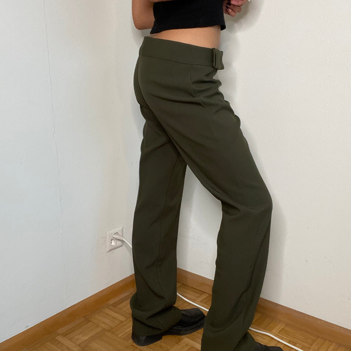 Vintage 90's Archive Miss Sixty Flared Khaki Pants (S/M)