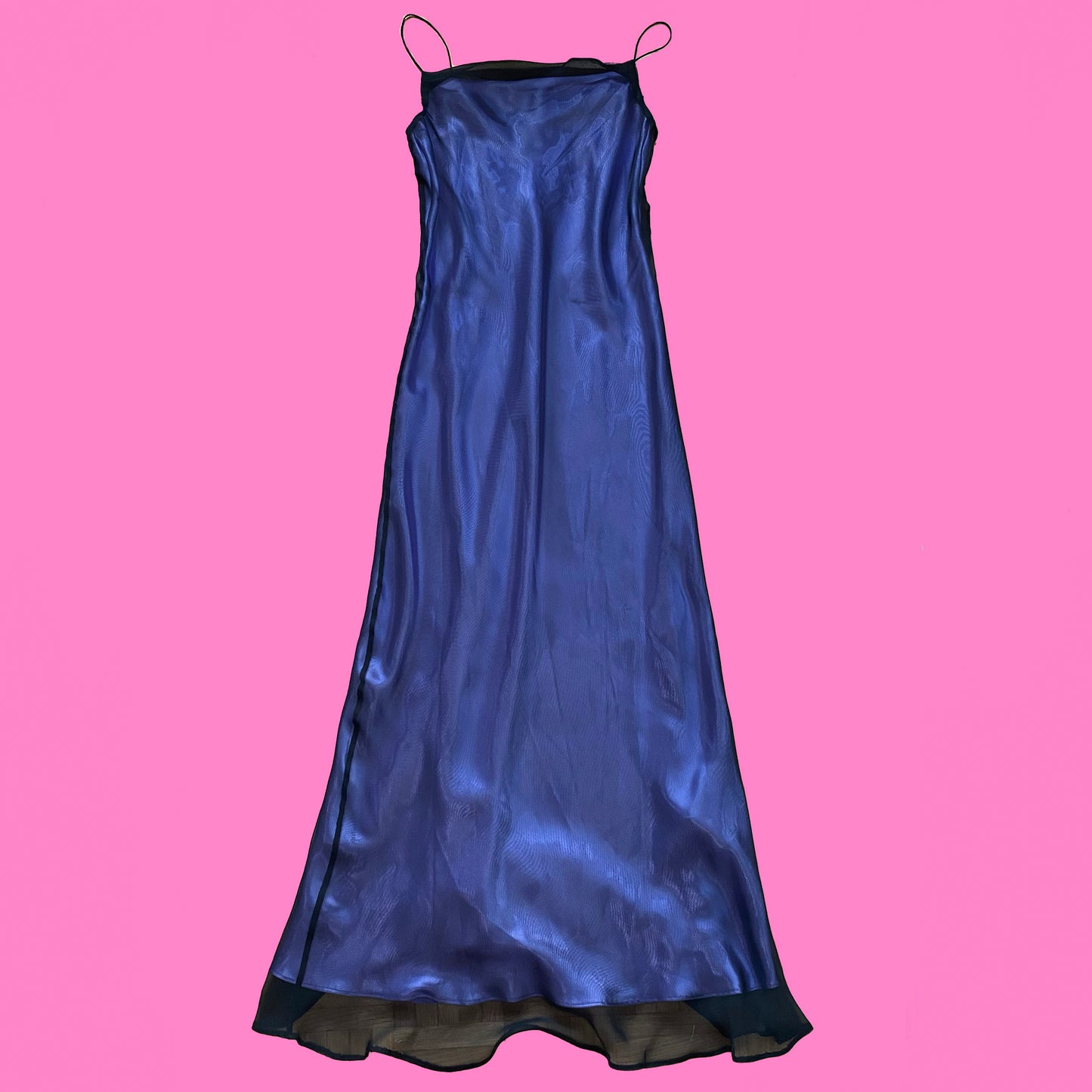 Vintage 90's Purple Mesh Maxi Dress