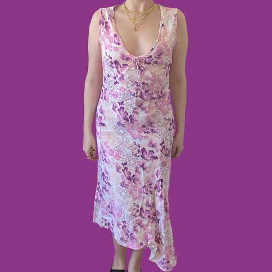 Vintage 90's Floral Midi Dress