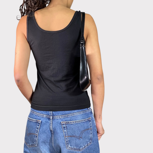 Vintage 2000's Skater Black 'We Are The Love Generation' Statement Tank Top (S)