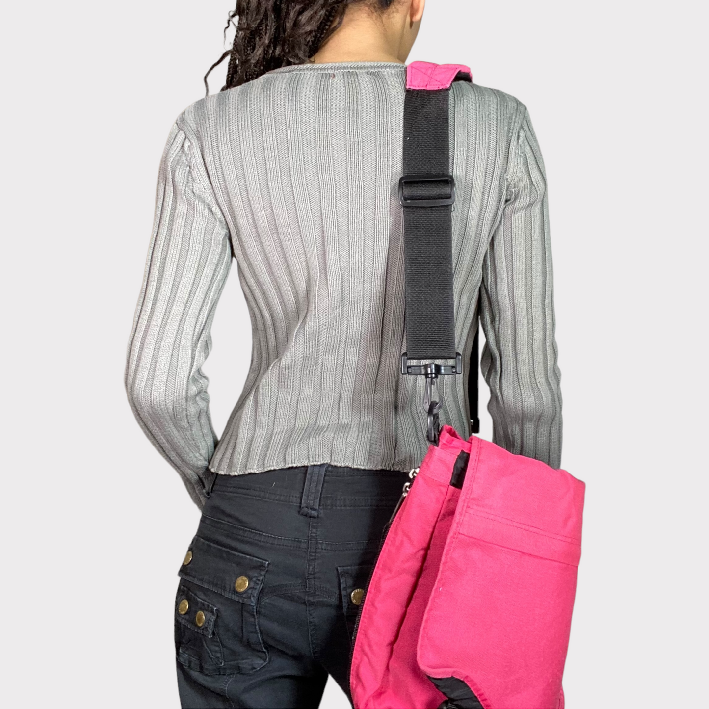 Vintage 90's Eastpack Hot pink messenger Crossbody Bag