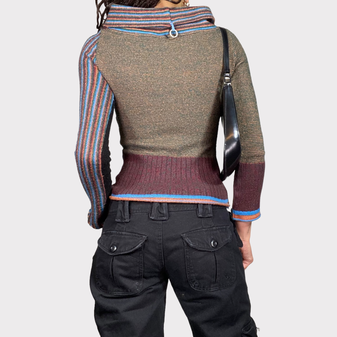 Vintage 2000's Save The Queen Funky Knit Top (S)