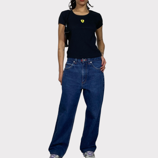 Vintage 90's Skater Dark Washed Oversized Jeans (M)