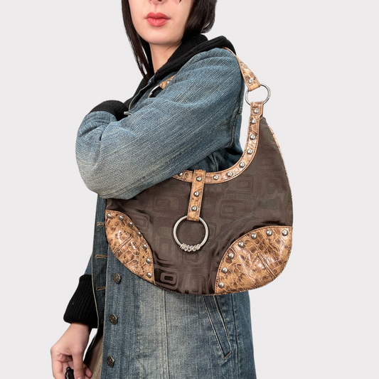 Vintage 2000's Archive Miss Sixty Brown Shoulder bag