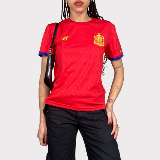 Vintage 2000's Football Core Red Portugal Tricot Shirt (S)