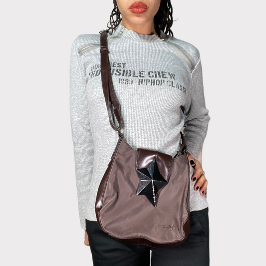 Vintage 2000's Archive Mugler Brown Crossbody Bag