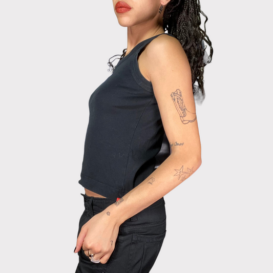Vintage 90's Sporty Esprit Black Tank Top (S)