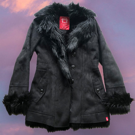Vintage 90's Black Afghan Coat (M)