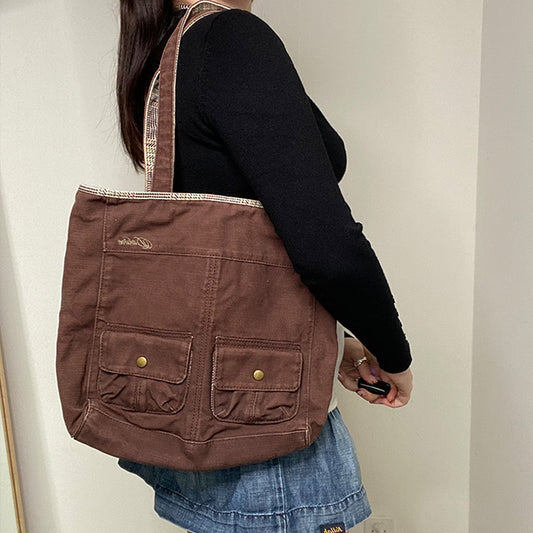 Vintage Y2K Fairy Grunge Brown Tote Bag