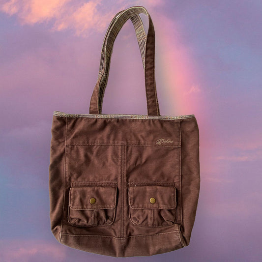 Vintage Y2K Fairy Grunge Brown Tote Bag