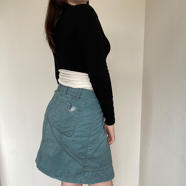 Vintage 90's Diesel Cargo Midi Skirt (38/40 EU / Adjustable)