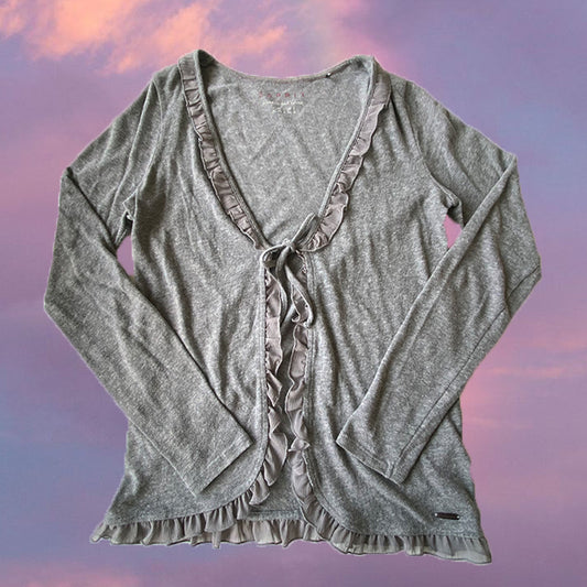 Vintage 90's Fairy Grunge Grey Cardigan (S)