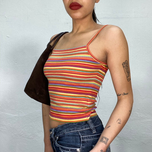 Vintage 90's Skater Multicolor Striped Top