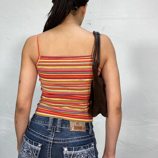 Vintage 90's Skater Multicolor Striped Top