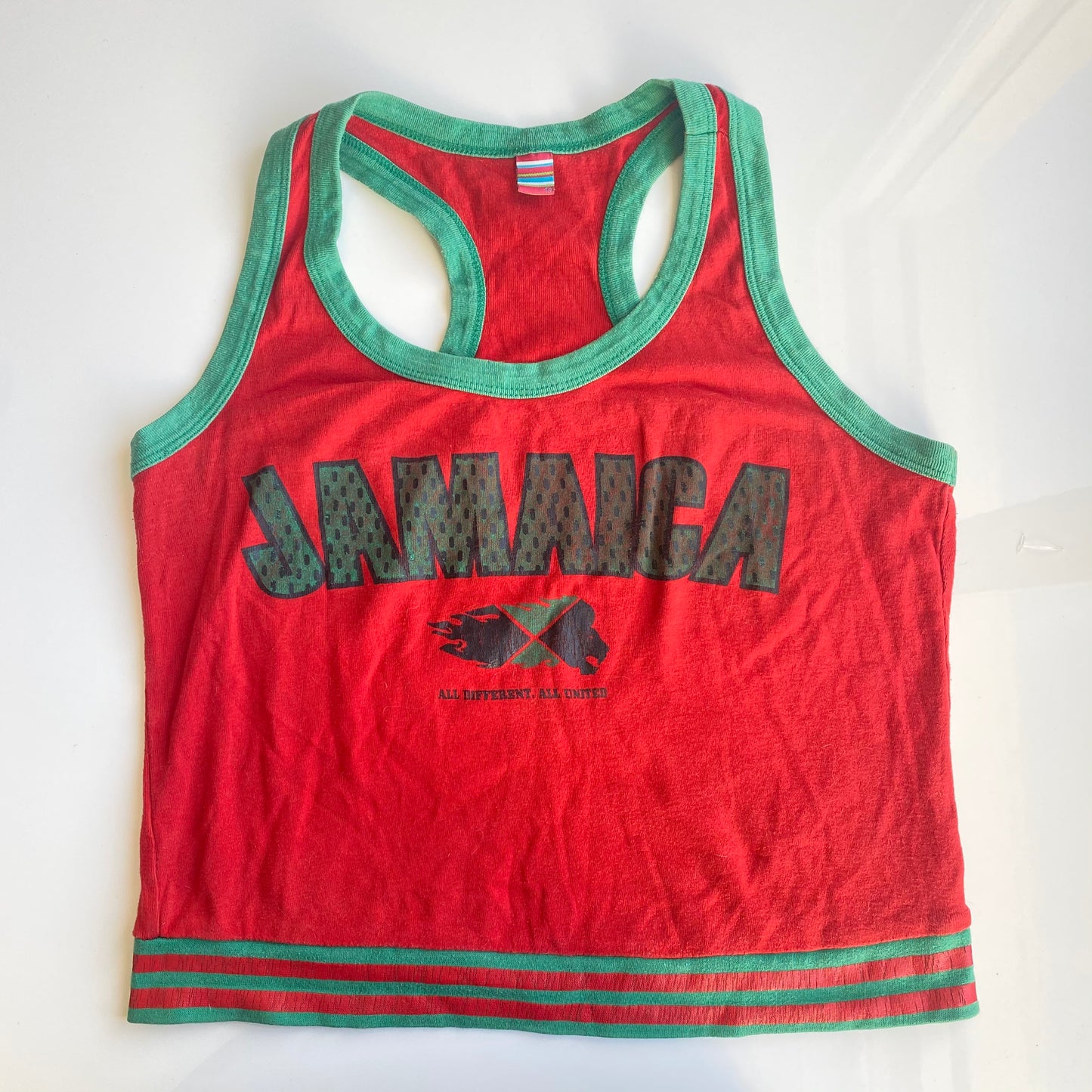 Vintage 90’s Skater Red "Jamaica" Flag Tank Top (M/L)