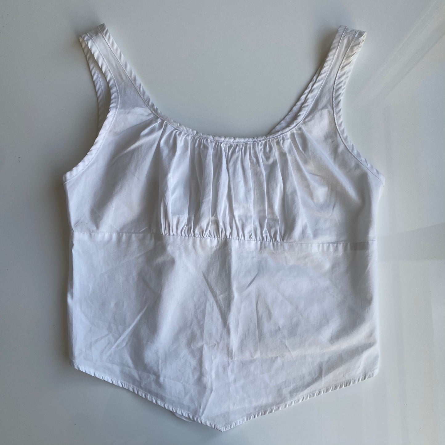 Vintage 90's Fairy Backless White Milkmaid Top (S/M)