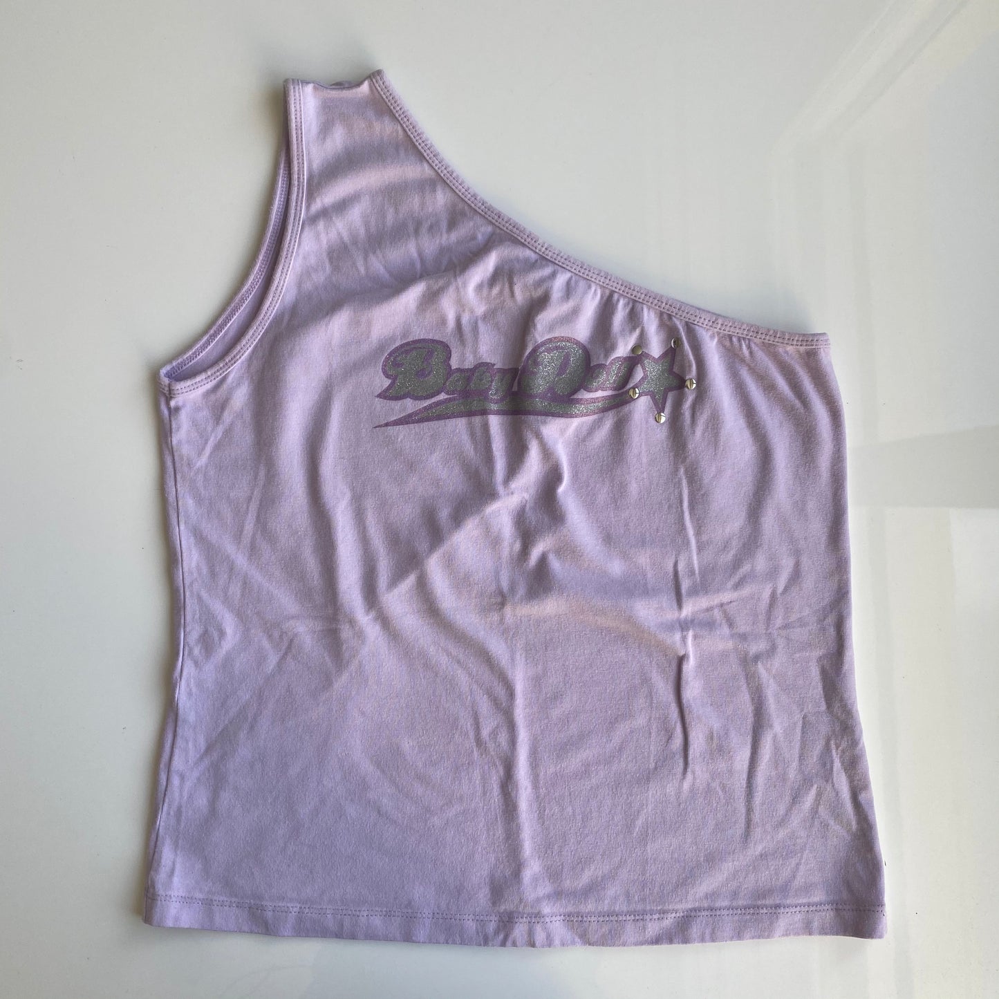 Vintage 90's Skater Lilac One Shoulder "BabyDoll" Top (L)