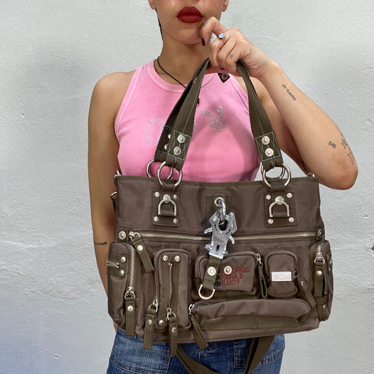 Vintage 2000's George Gina and Lucy Brown Big Shopper Bag