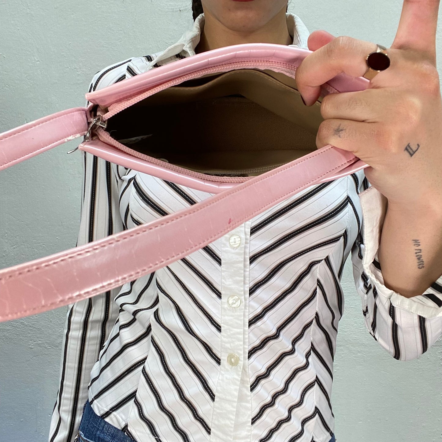 Vintage 2000's Funky Baby Pink Shoulder Bag