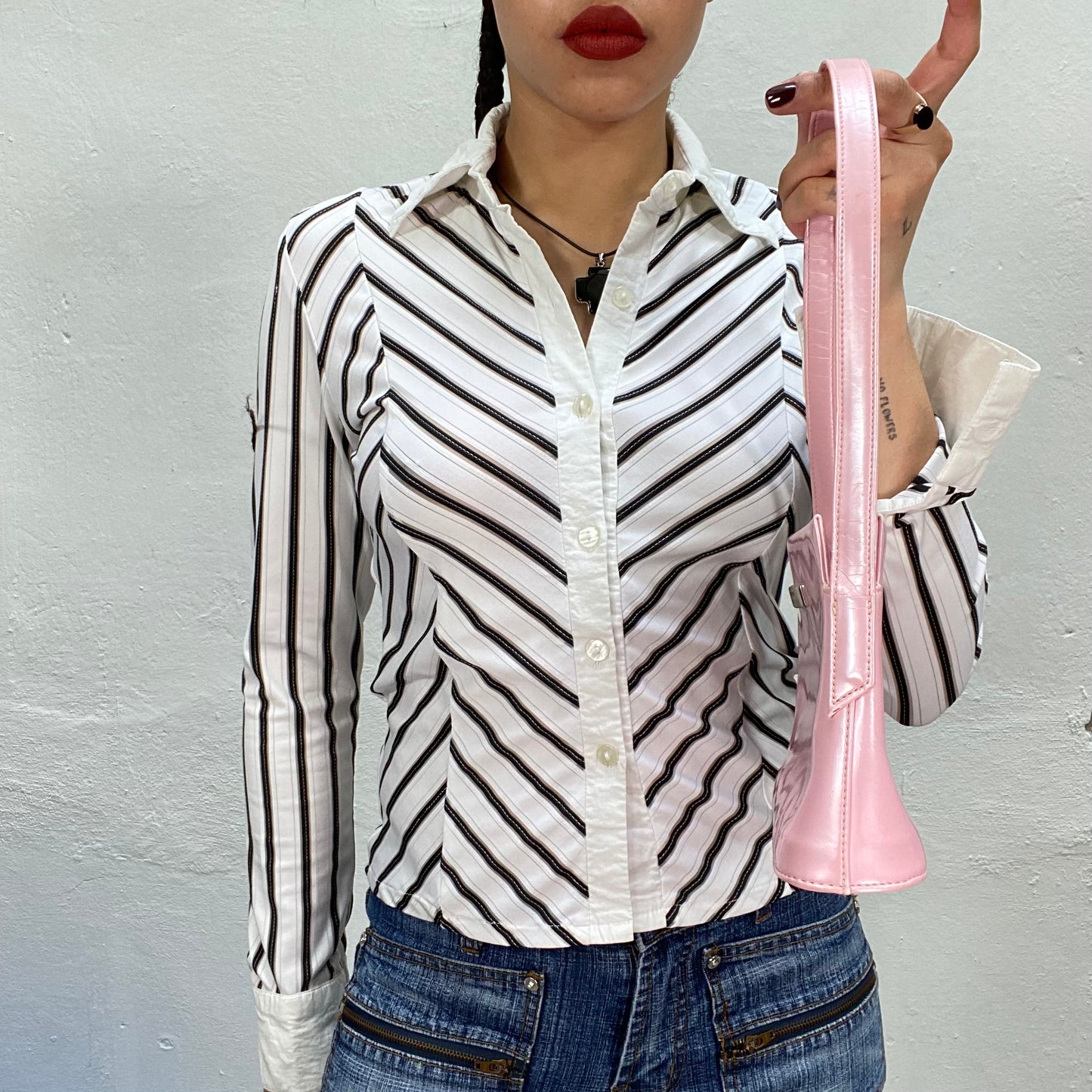 Vintage 2000's Funky Baby Pink Shoulder Bag