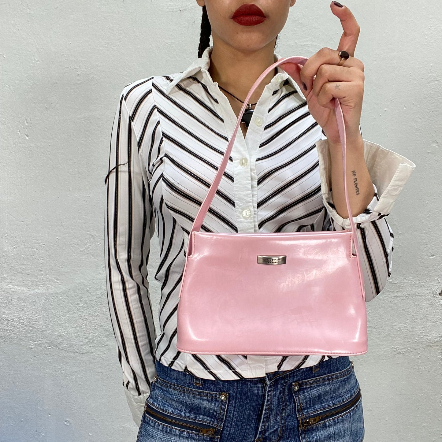 Vintage 2000's Funky Baby Pink Shoulder Bag