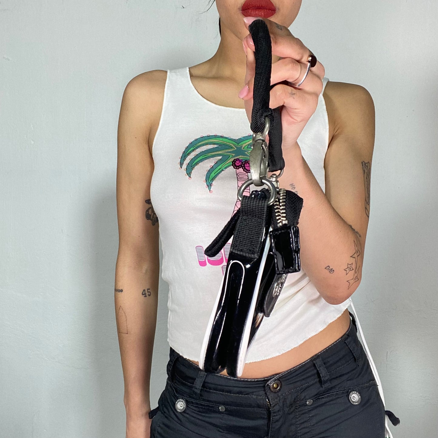 Vintage 2000's George Gina & Lucy Small Shiny Shoulder Bag